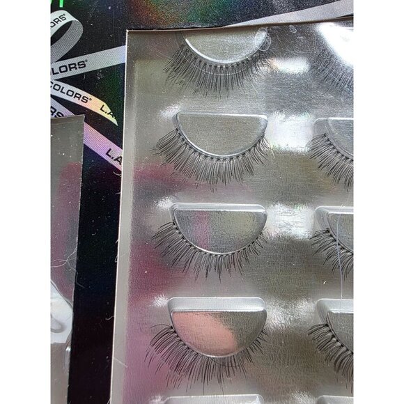 Bundle of 3 LA Colored False Mink Women Eyelashes Black - Picture 12 of 16